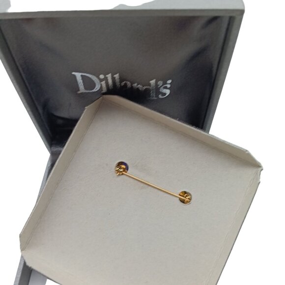 Dillards Vintage Plaid Scottish Terrier Brooch Pin With Rhinestones - Picture 4 of 5